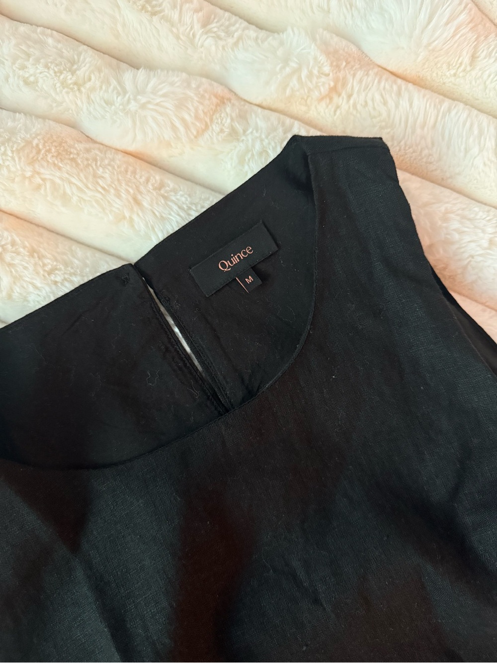 Quince 100% European Linen Tank Mini Dress - Picture 3 of 4